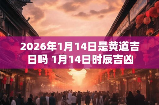 2026年1月14日是黄道吉日吗 1月14日时辰吉凶
