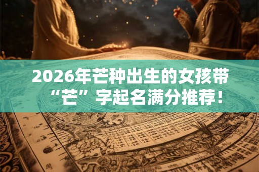 2026年芒种出生的女孩带“芒”字起名满分推荐! 2026年芒种出生的女孩带“芒”字起名满分推荐!