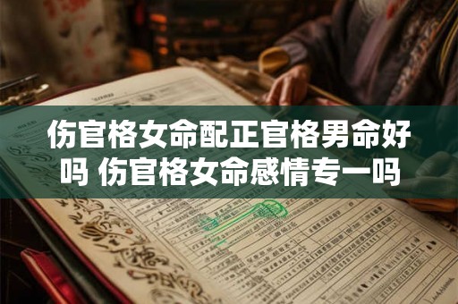 伤官格女命配正官格男命好吗 伤官格女命感情专一吗