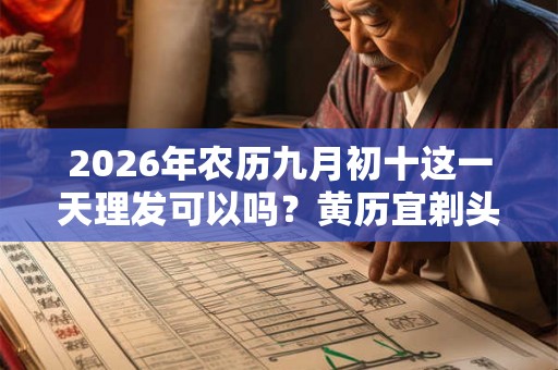 2026年农历九月初十这一天理发可以吗?黄历宜剃头不 2026年农历九月初十这一天理发可以吗?黄历宜剃头不