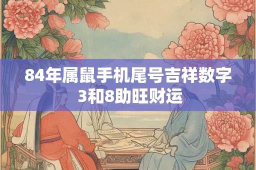84年属鼠手机尾号吉祥数字 3和8助旺财运