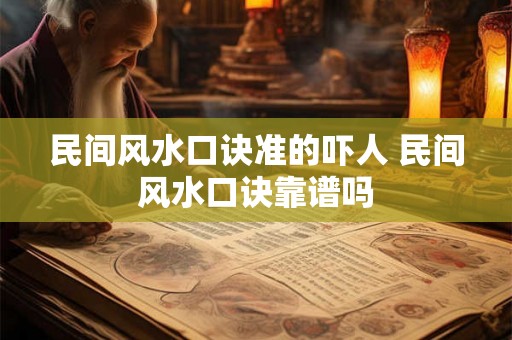 民间风水口诀准的吓人 民间风水口诀靠谱吗 民间风水口诀准的吓人 民间风水口诀靠谱吗