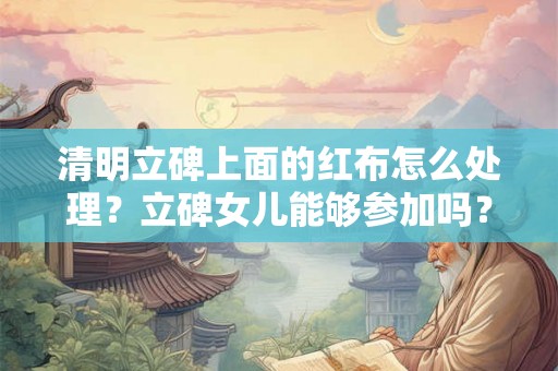 清明立碑上面的红布怎么处理？立碑女儿能够参加吗？
