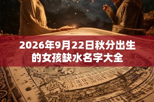 2026年9月22日秋分出生的女孩缺水名字大全