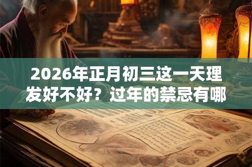 2026年正月初三这一天理发好不好？过年的禁忌有哪些？