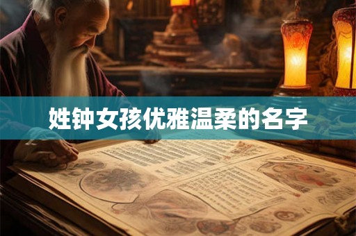 姓钟女孩优雅温柔的名字