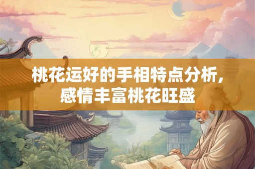 桃花运好的手相特点分析,感情丰富桃花旺盛