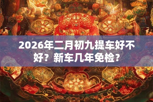 2026年二月初九提车好不好？新车几年免检？
