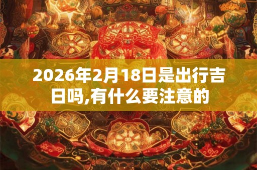2026年2月18日是出行吉日吗,有什么要注意的