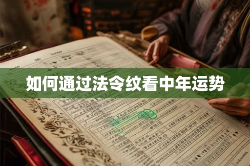 如何通过法令纹看中年运势 如何通过法令纹看中年运势