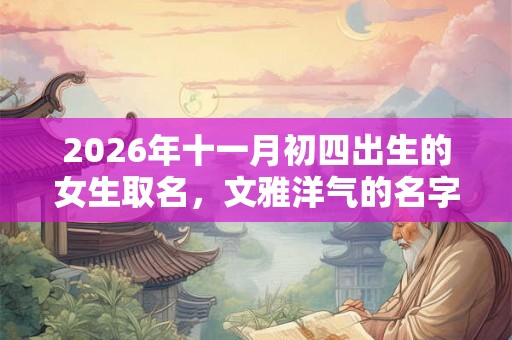 2026年十一月初四出生的女生取名,文雅洋气的名字精选 2026年十一月初四出生的女生取名,文雅洋气的名字精选