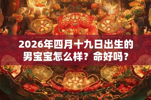 2026年四月十九日出生的男宝宝怎么样？命好吗？