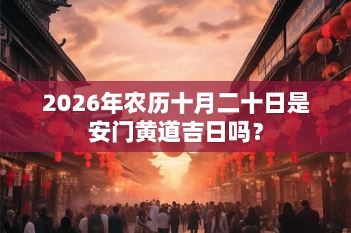 2026年农历十月二十日是安门黄道吉日吗？