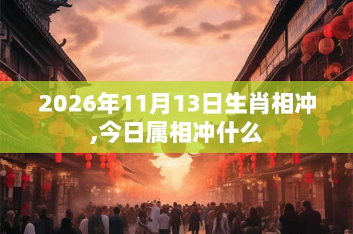 2026年11月13日生肖相冲,今日属相冲什么