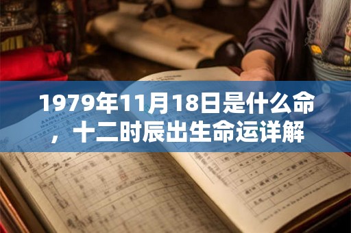 1979年11月18日是什么命，十二时辰出生命运详解