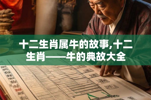 十二生肖属牛的故事,十二生肖——牛的典故大全