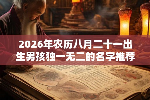 2026年农历八月二十一出生男孩独一无二的名字推荐 2026年农历八月二十一出生男孩独一无二的名字推荐