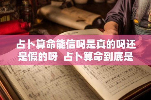 占卜算命能信吗是真的吗还是假的呀 占卜算命到底是不是真的 占卜算命能信吗是真的吗还是假的呀 占卜算命到底是不是真的