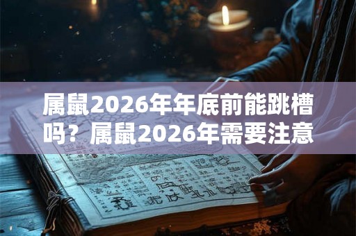属鼠2026年年底前能跳槽吗?属鼠2026年需要注意什么? 属鼠2026年年底前能跳槽吗?属鼠2026年需要注意什么?