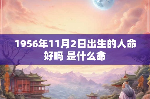 1956年11月2日出生的人命好吗 是什么命