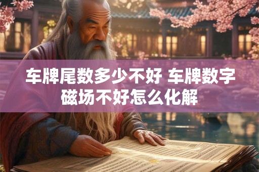 车牌尾数多少不好 车牌数字磁场不好怎么化解 车牌尾数多少不好 车牌数字磁场不好怎么化解