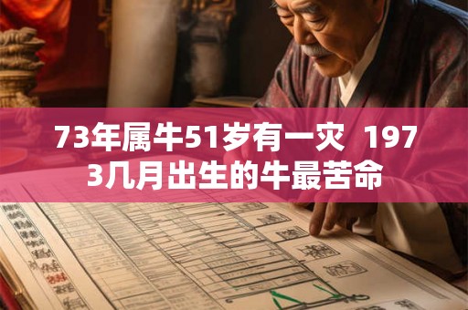 73年属牛51岁有一灾 1973几月出生的牛最苦命 73年属牛51岁有一灾 1973几月出生的牛最苦命