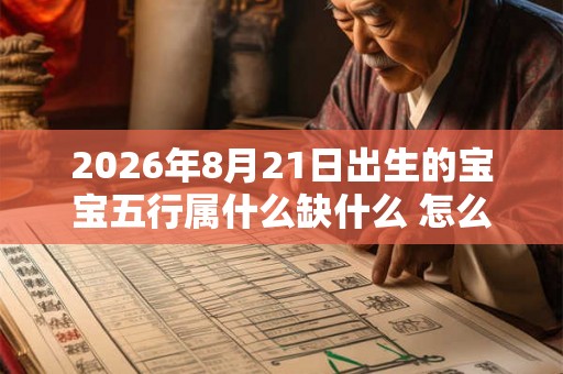 2026年8月21日出生的宝宝五行属什么缺什么 怎么补