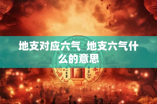 地支对应六气  地支六气什么的意思