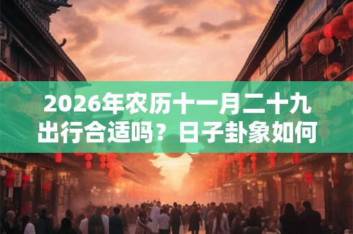 2026年农历十一月二十九出行合适吗?日子卦象如何? 2026年农历十一月二十九出行合适吗?日子卦象如何?