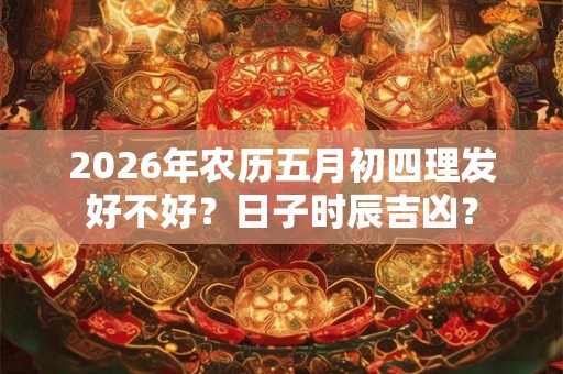 2026年农历五月初四理发好不好？日子时辰吉凶？