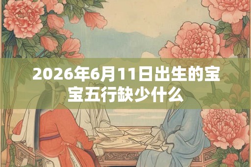 2026年6月11日出生的宝宝五行缺少什么