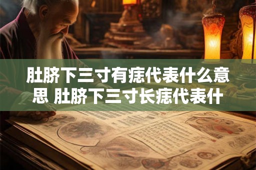 肚脐下三寸有痣代表什么意思 肚脐下三寸长痣代表什么