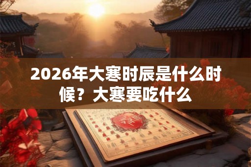2026年大寒时辰是什么时候？大寒要吃什么