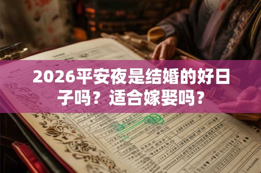 2026平安夜是结婚的好日子吗？适合嫁娶吗？