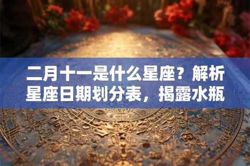 二月十一是什么星座?解析星座日期划分表,揭露水瓶座的特点和运势 二月十一是什么星座?解析星座日期划分表,揭露水瓶座的特点和运势