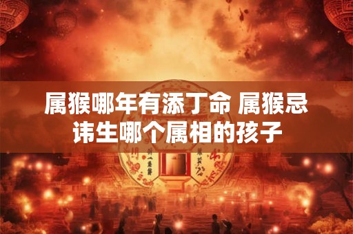 属猴哪年有添丁命 属猴忌讳生哪个属相的孩子 属猴哪年有添丁命 属猴忌讳生哪个属相的孩子