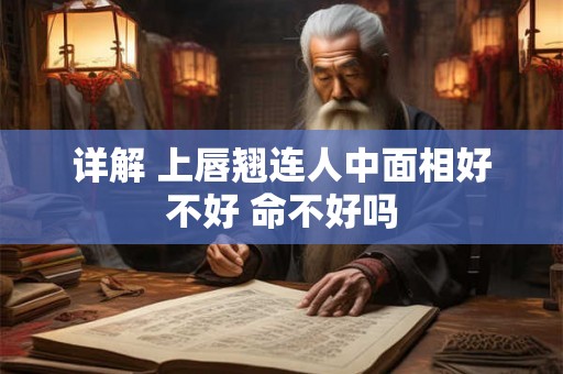 详解 上唇翘连人中面相好不好 命不好吗