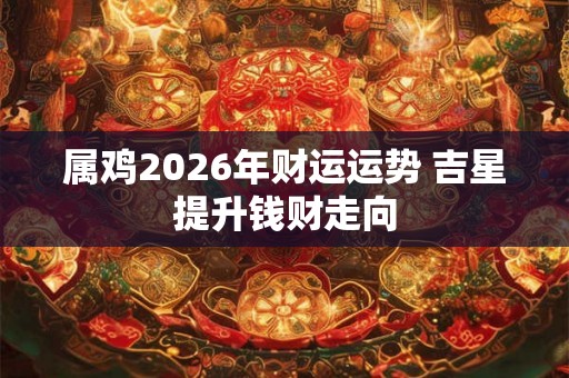 属鸡2026年财运运势 吉星提升钱财走向