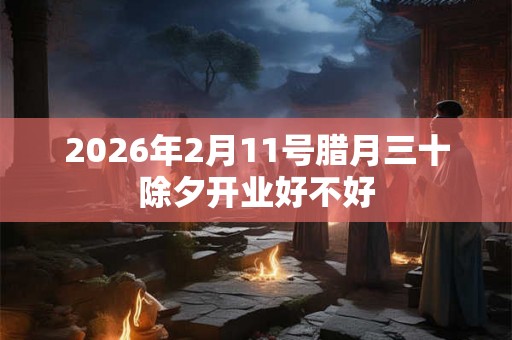 2026年2月11号腊月三十除夕开业好不好