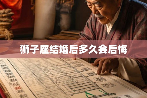 狮子座结婚后多久会后悔 狮子座结婚后多久会后悔