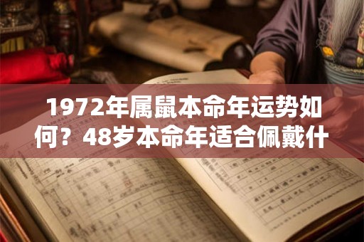 1972年属鼠本命年运势如何?48岁本命年适合佩戴什么? 1972年属鼠本命年运势如何?48岁本命年适合佩戴什么?