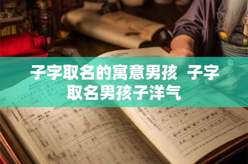 子字取名的寓意男孩  子字取名男孩子洋气