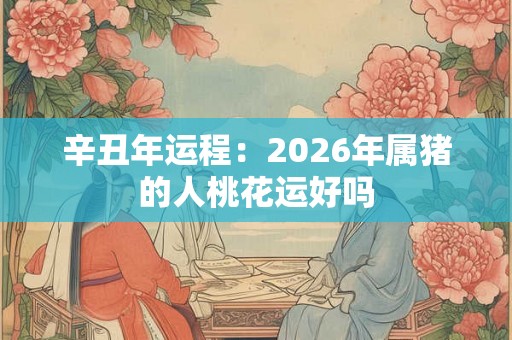 辛丑年运程：2026年属猪的人桃花运好吗