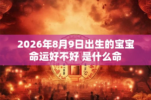 2026年8月9日出生的宝宝命运好不好 是什么命