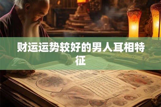 财运运势较好的男人耳相特征