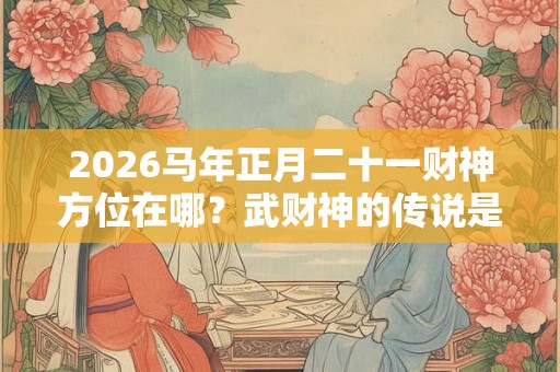 2026马年正月二十一财神方位在哪？武财神的传说是什么？