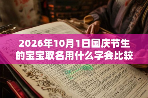 2026年10月1日国庆节生的宝宝取名用什么字会比较好？