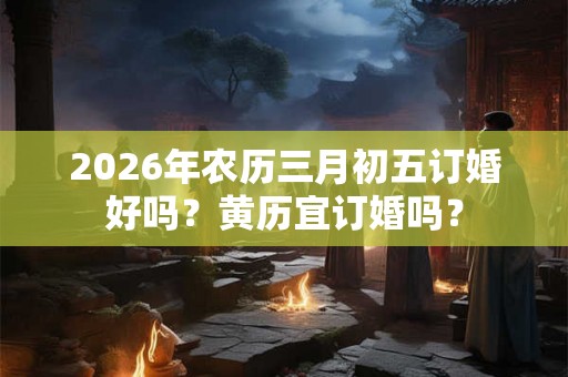 2026年农历三月初五订婚好吗？黄历宜订婚吗？