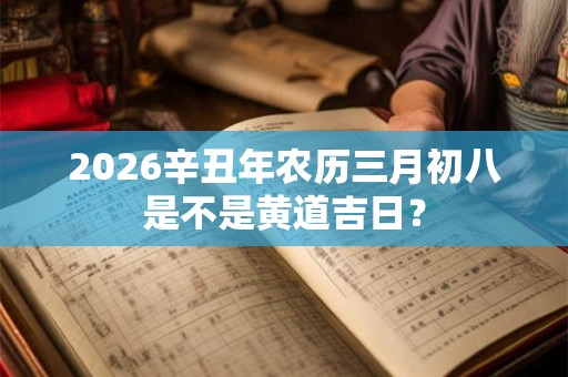 2026辛丑年农历三月初八是不是黄道吉日？