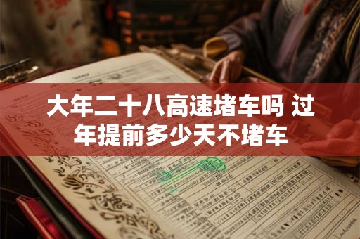 大年二十八高速堵车吗 过年提前多少天不堵车